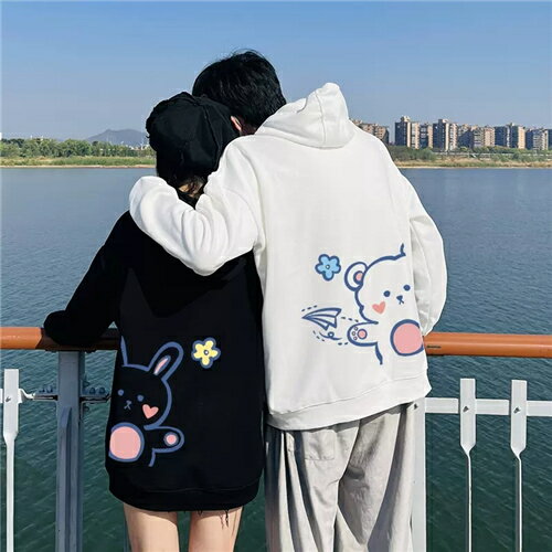 ペアルック パーカー ブランド ペアルック カップル お揃い 服 レディース おしゃれ 春 カップル ペアルック トレーナー 韓国 大きいサイズ リンクコーデ ペアルック 冬 カップル カップル お揃