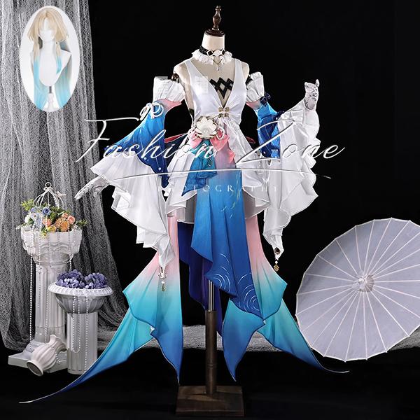 崩壊：スターレイル 風 パール Pearl 石心十人 コスプレ衣装 ウィッグ cosplay ハロウィン 演出服 変装