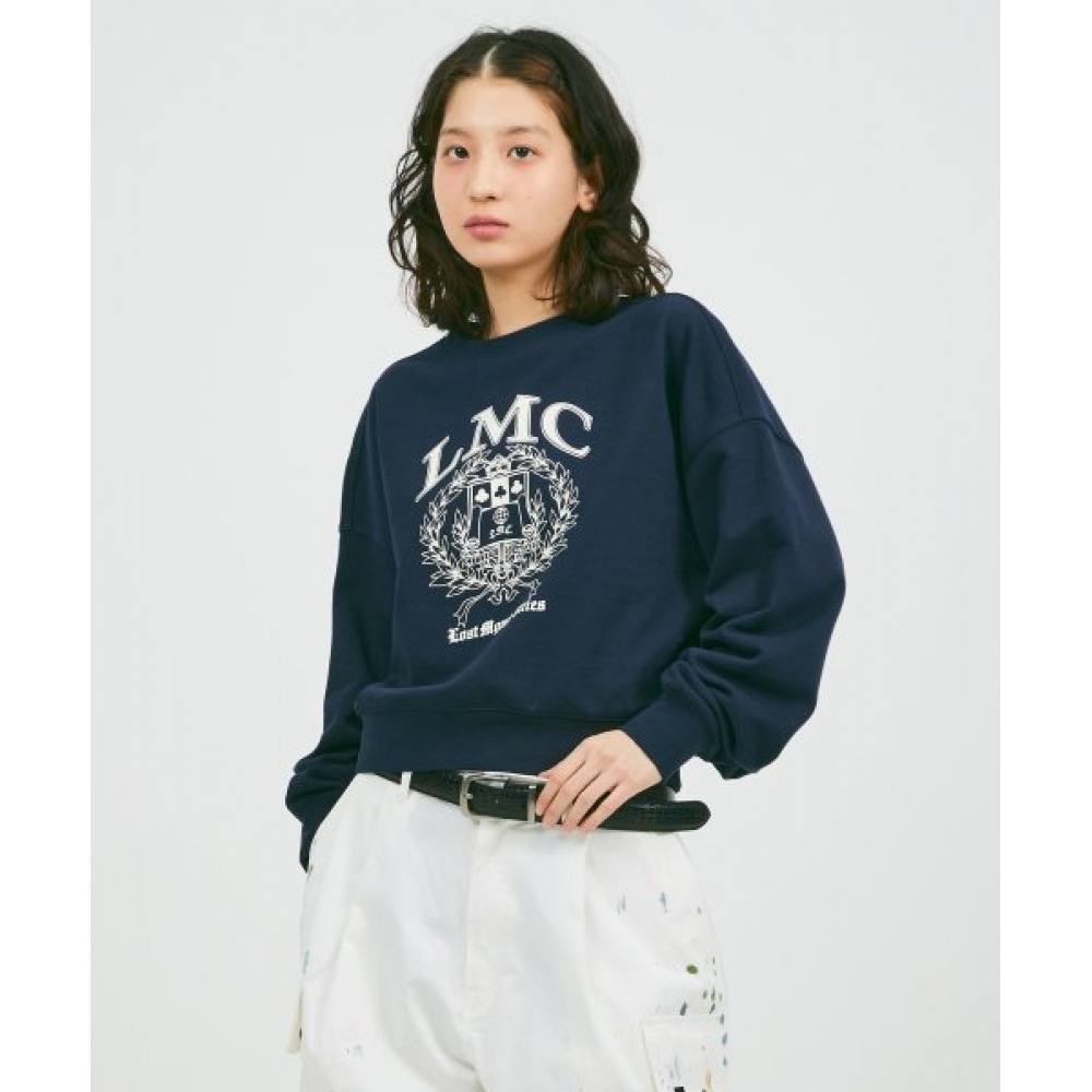 LMC WM カレッジクロップドスウェザードネイビー