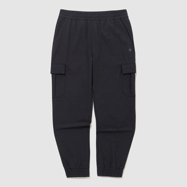 レギュラーフィット起毛カーゴジョガーパンツ BLK / QQ423LPTO1 / 男女共用パンツ