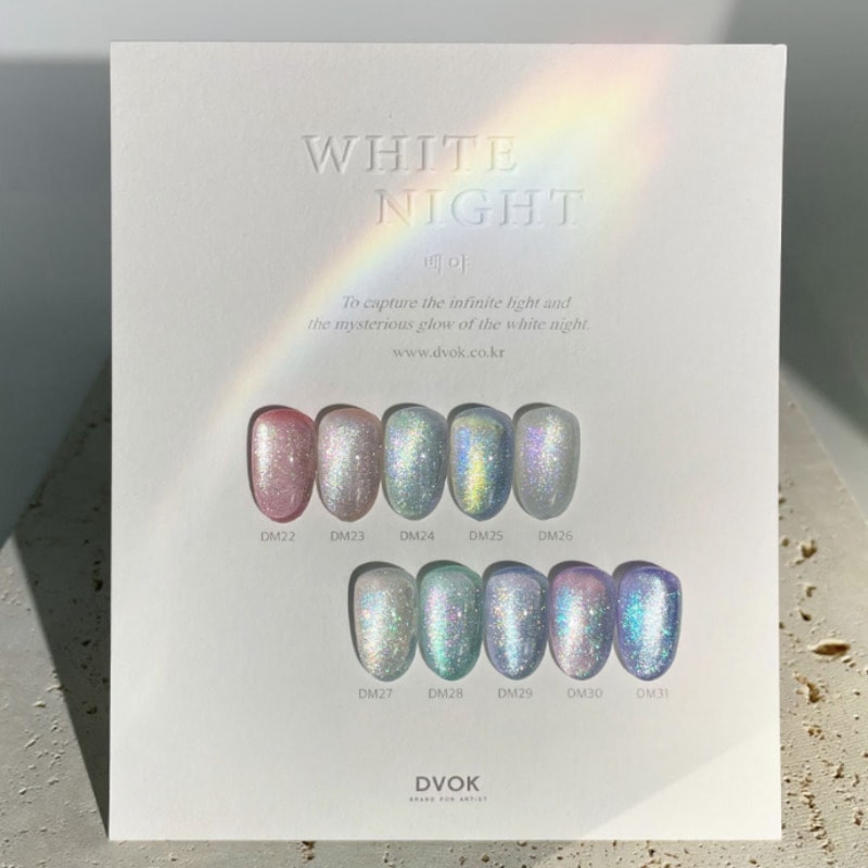 DVOK / WHITE NIGHT 10 Set / bright magnetic gel / nail