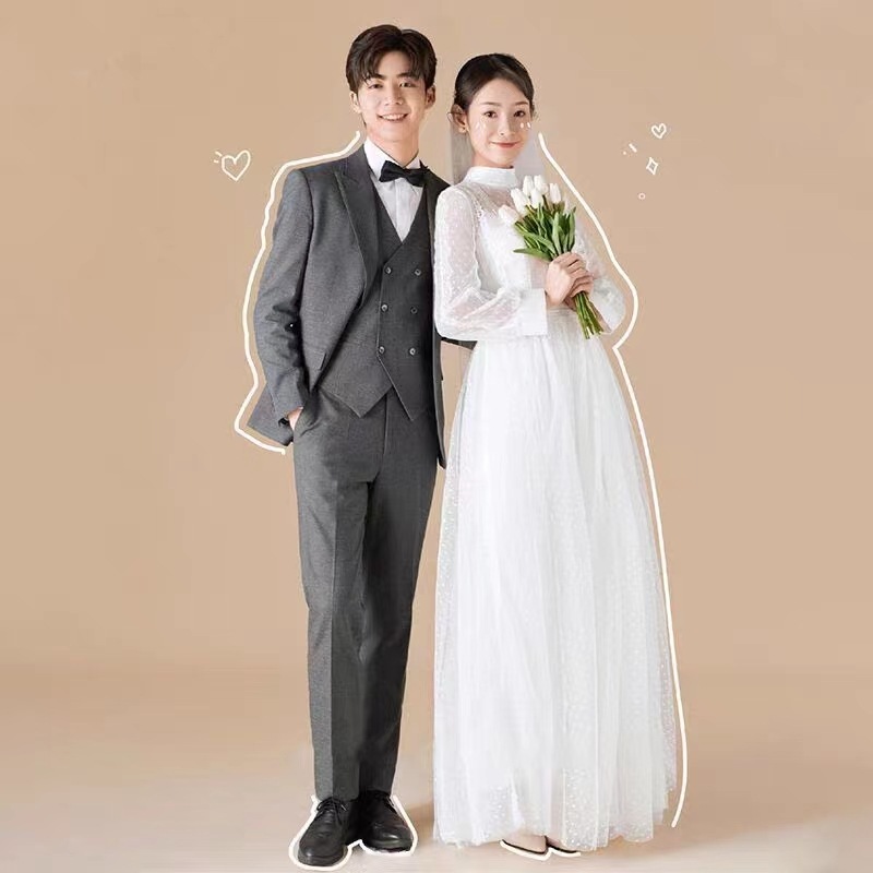 ウェディングドレス 二次会 前撮り 挙式 花嫁 長袖 リゾートドレス 結婚式 ブライダル パーティードレス 後撮り レース ワンピース ホワイト 軽い 大人可愛い