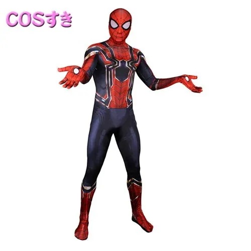 スパイダーマン 全身タイツ コスプレ衣装 ステージ衣装 ライクラ 柔らかい 弾力と伸縮性あり