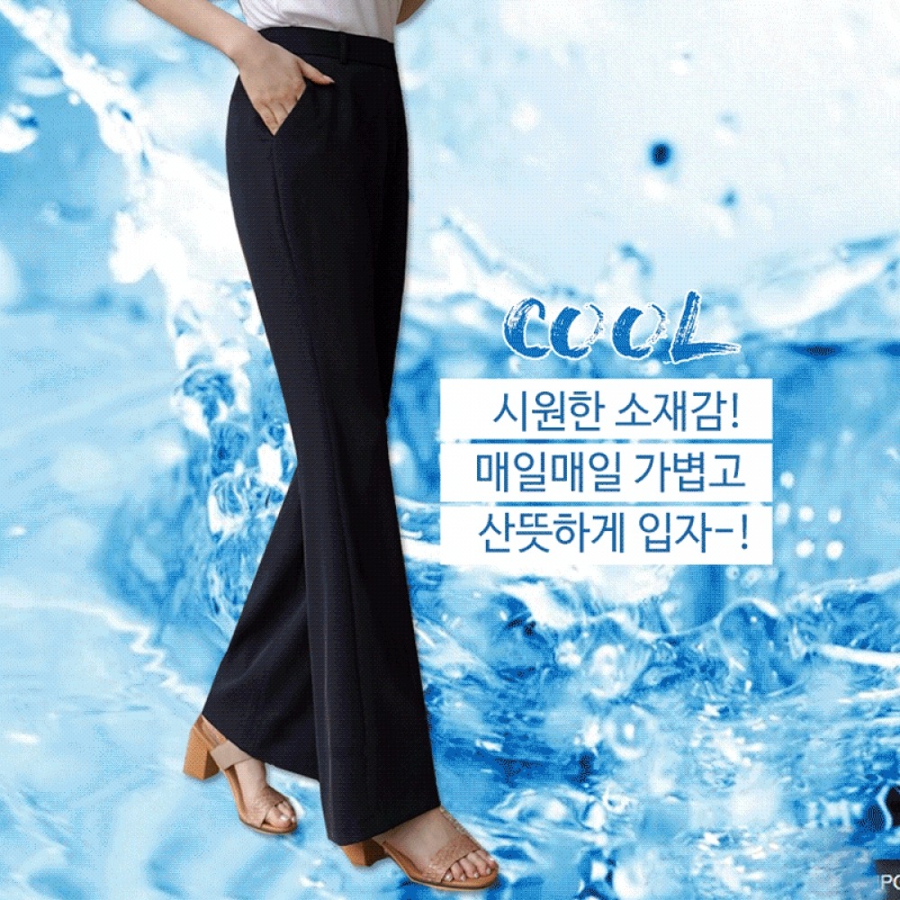 クリック＆ファニー ミチン補正力ブーツカットスラックス[S,M,Lサイズ]