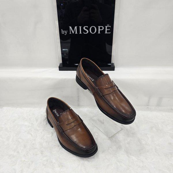 By 男性クラシックペニーローファー 122HT319DY201 MBROWN 3 JJ