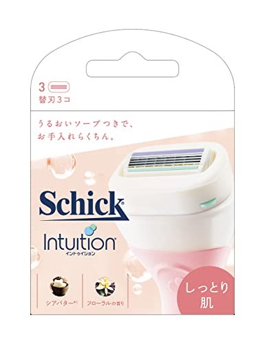 他サイト： シック Schick イントゥイション しっとり肌 替刃(3コ入)カミソリ 女性の商品画像