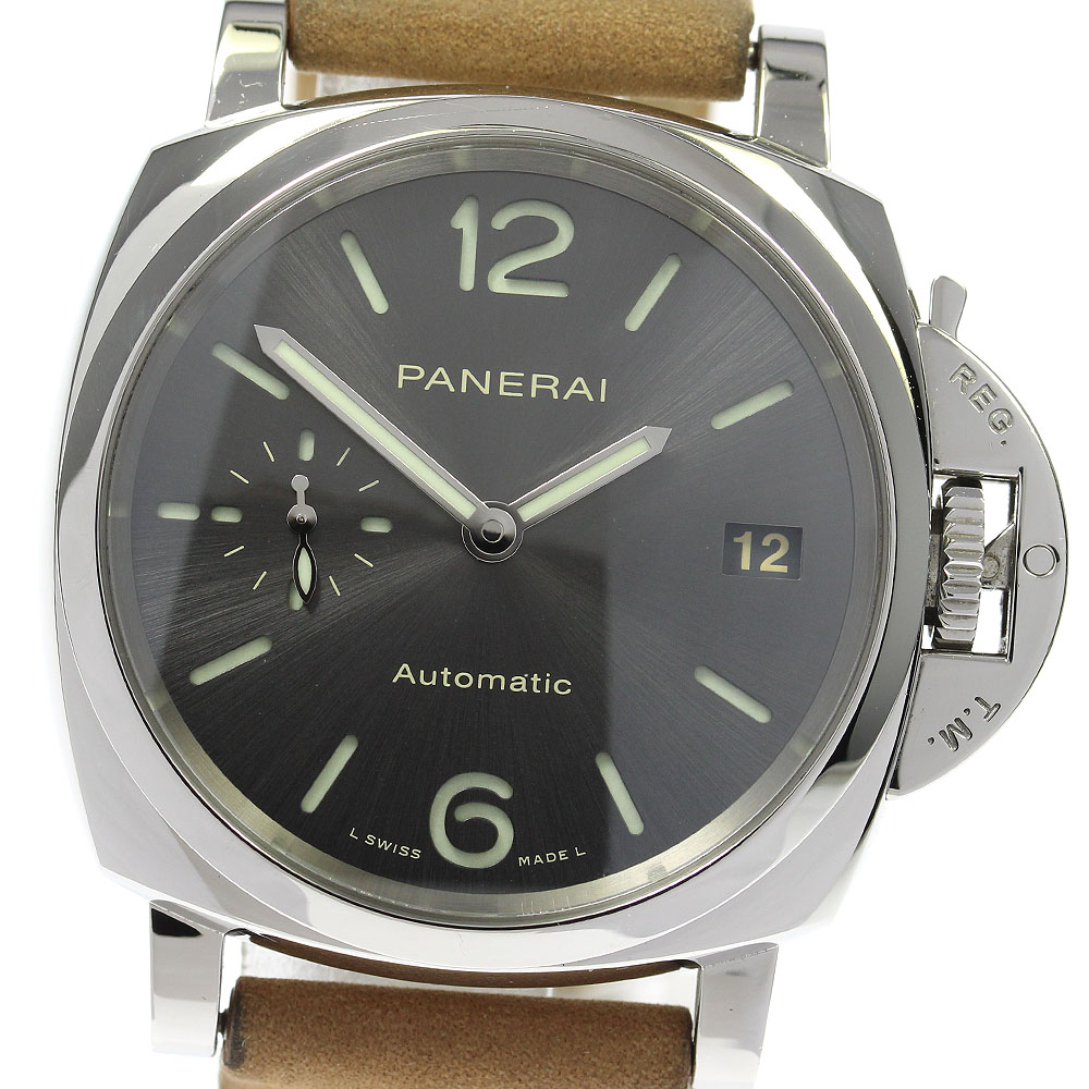 パネライ PANERAI PAM00755 ルミノール ドゥエ デイト 自動巻き ボーイズ 箱・保証書付き_804132【中古】