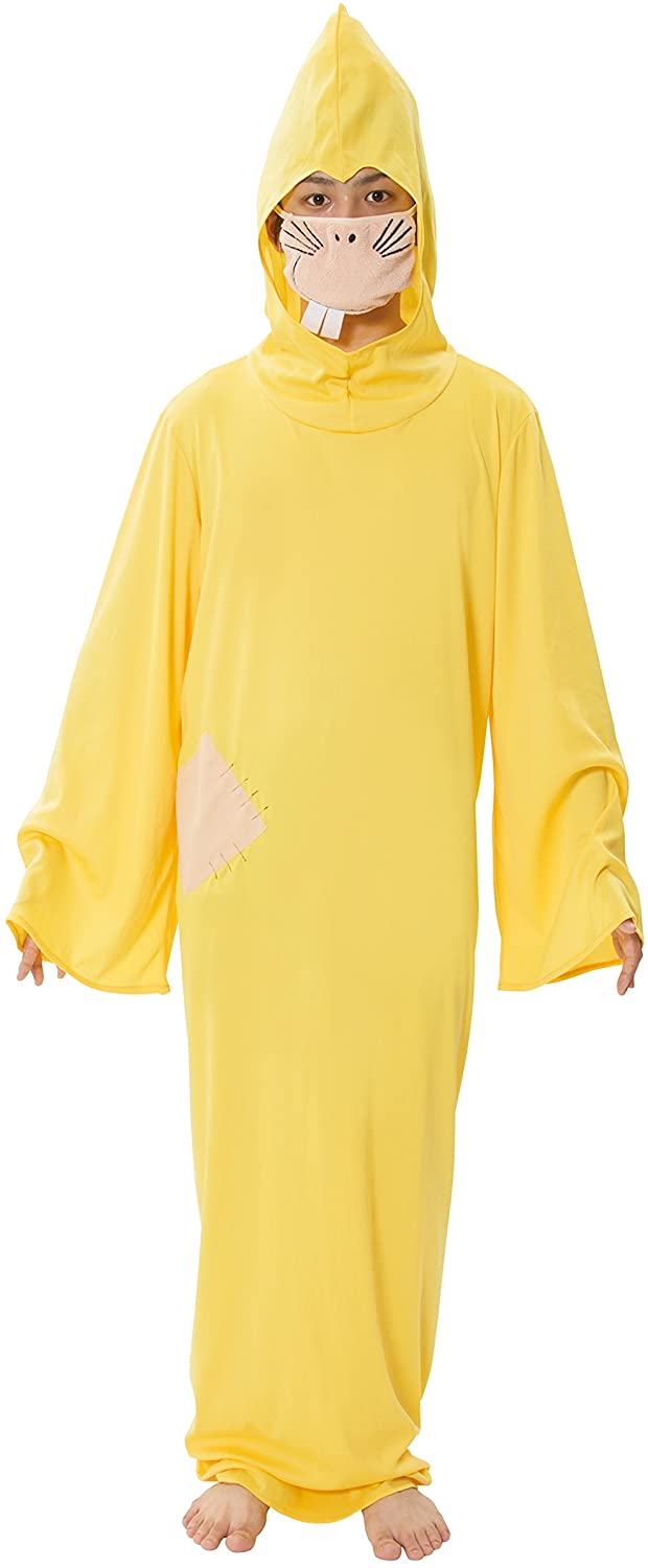 ゲゲゲの鬼太郎公式 コスプレ ねずみ男コスチューム ユニセックス 黄