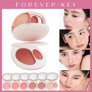 【INSで話題沸騰】チーク クリームチーク ハイライト チークパウダー 2in1 バレエブラッシュ マットハイライト シェーディング パステルブラッシャー クッションチーク ハイライター 記念日プレゼ