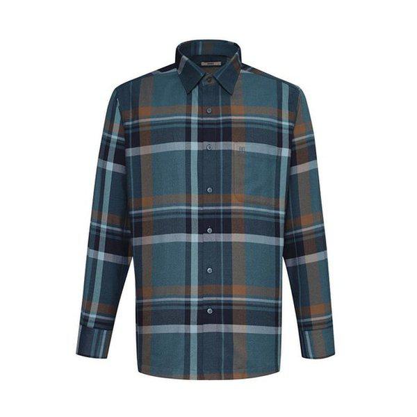 起毛イージーケア ラージチェック カジュアルシャツ レギュラーフィット__DKW2SHCL447E1