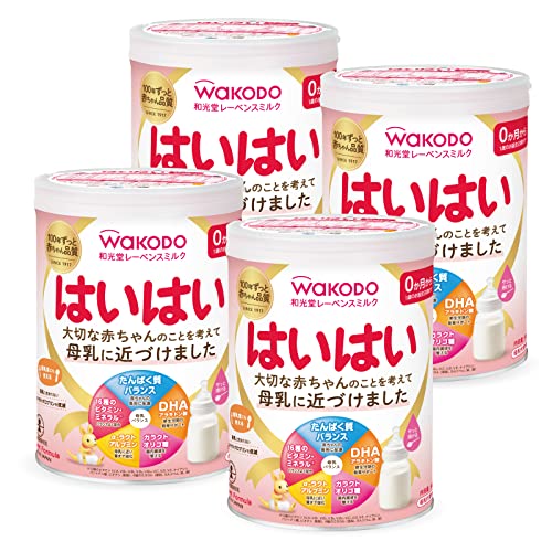 【和光堂】 レーベンスミルク はいはい 810g×4缶 粉ミルク 粉末 [0か月から1歳頃] ベビーミルク DHA・アラキドン酸配合