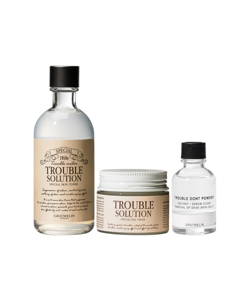[SET] トラブルソリューション スペシャル スキンケア3点セット (トナー 130ml+クリーム50g+トラブルドント パウダー 30ml)