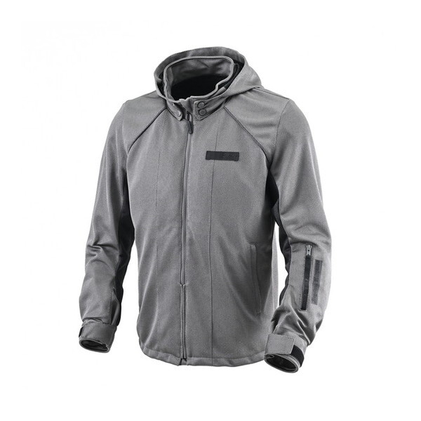 D49763 (Daytona) バイク用 ジャケット 春夏 CE規格 ソフトプロテクター付属 メッシュ ライトウェイトフルメッシュパーカー DJ-025 グレー Lサイズ