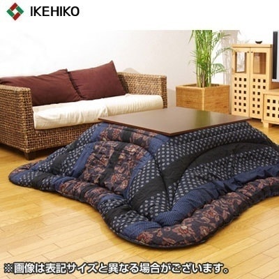 イケヒコ・コーポレーション 国内プリント こたつ厚掛け布団単品 『万葉』 ブルー 205×315cm 5934569 【送料無料】 19,447円