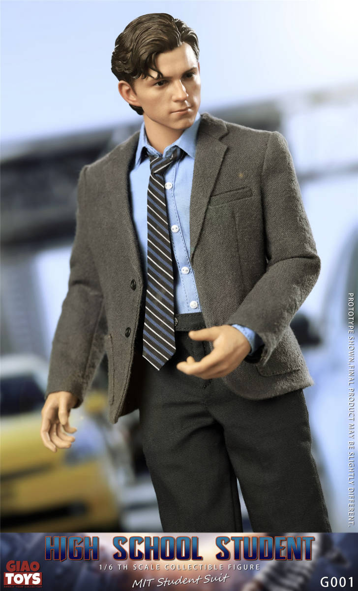 新品未開封 GIAO TOYS 1/6 アメリカ 男子高校生 High School Students MIT スパイダーマン アベンジャーズ マーベル G001