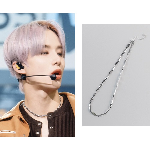 [NCT ジョンウ 着用]オルディンシルバー ネックレス//大学生ファッション SNSで人気 韓国人気ファッション 韓国ジュエリー