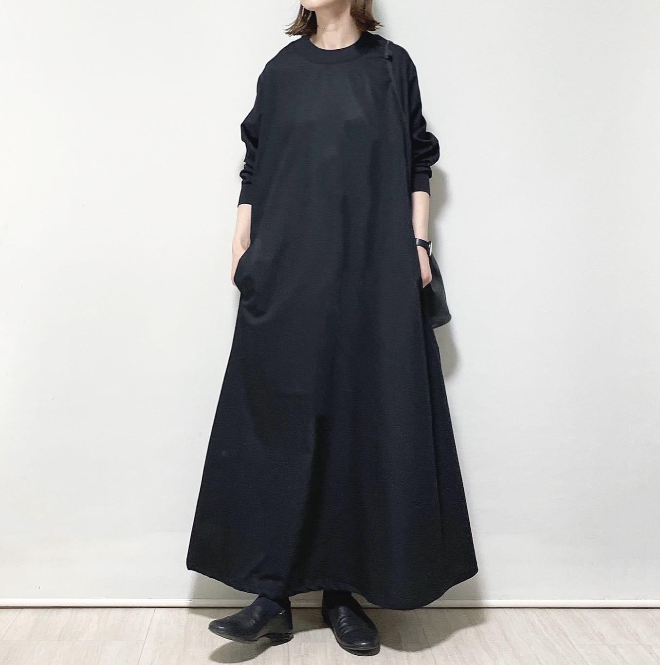 【人気高い】 ファッション ラウンドネック Aライン ゆったり無地 カジュアルワンピース