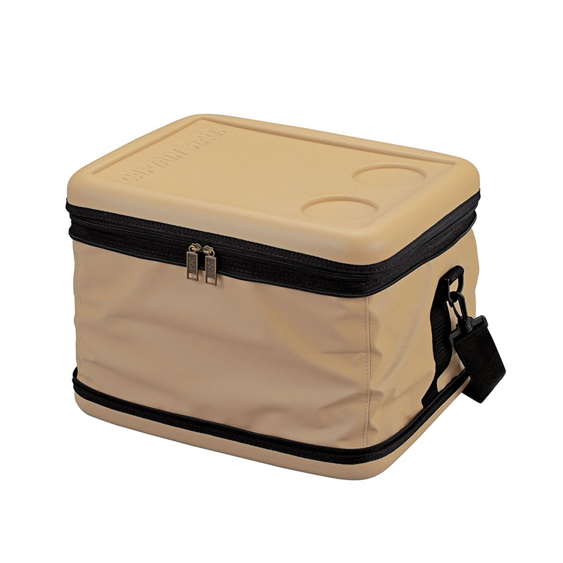 スーパーコールドクーラーバッグ 25L ベージュ トレッキング キャンプ用品 クーラー ジャグ (UE617)