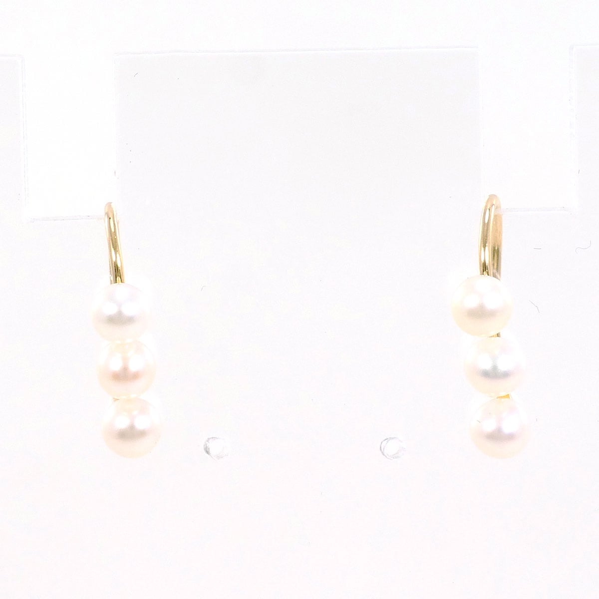 K18 18金 YG イエローゴールド ピアス パール（真珠） 総重量約0.5g 中古