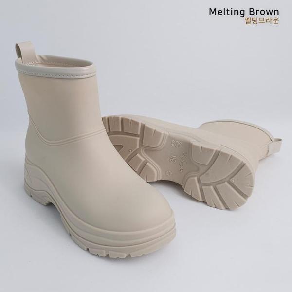 女性用ショートレインブーツ 長靴 S49