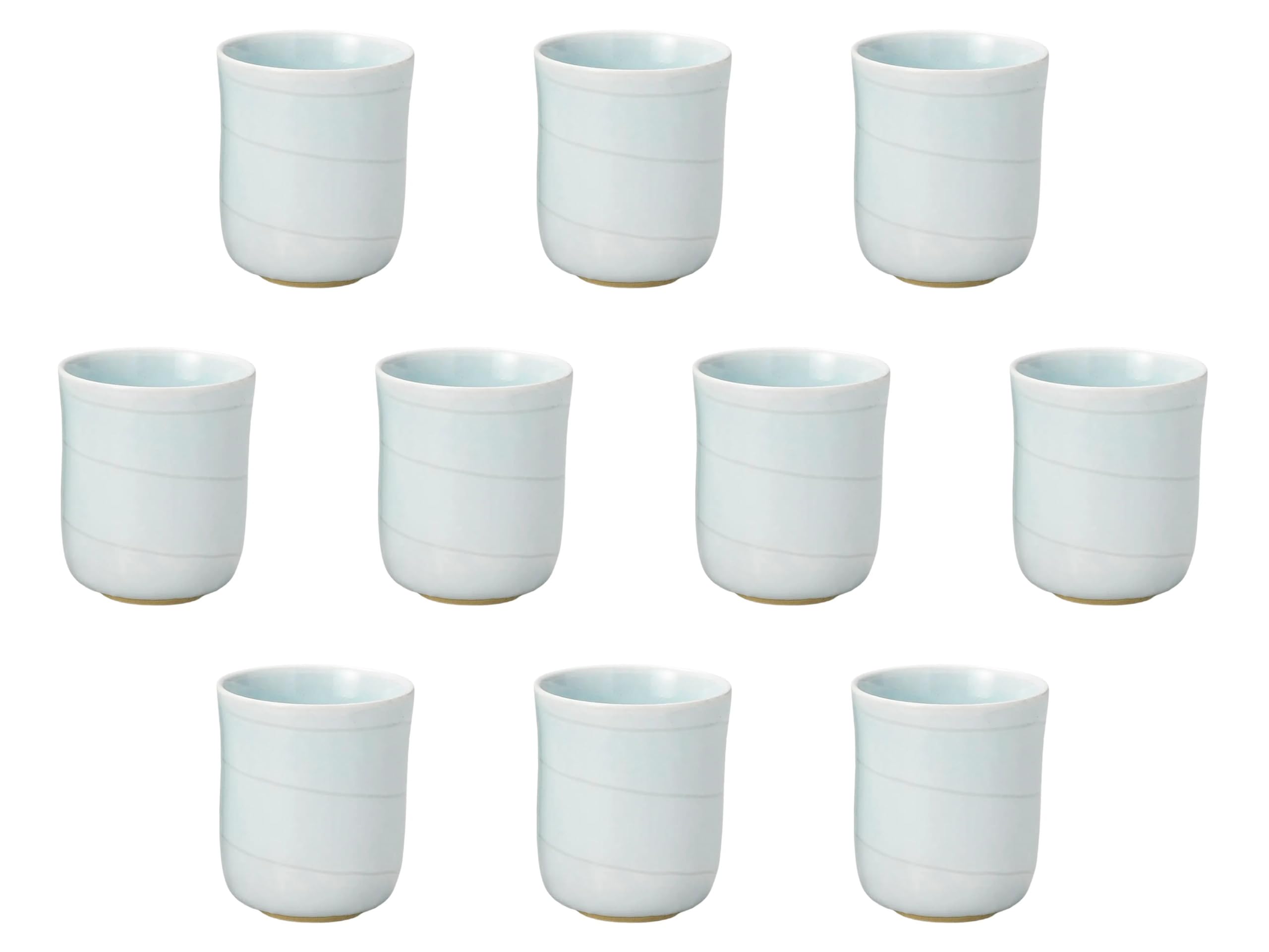 10個セット やすらぎ湯呑（小） [ 6.5×7.8(150) ] 湯呑 セトモノホンポ(Setomonohonpo)