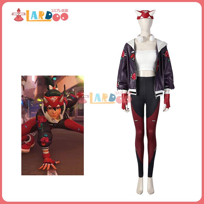 [数量限定] オーバーウォッチ 2 　OW キリコ Kiriko 黒 コスプレ衣装 コスチューム cosplay