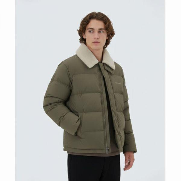 SNOWPEAK APPAREL カラ ブークレネック ヘビージャケット S25WMGDJ56 カーキ