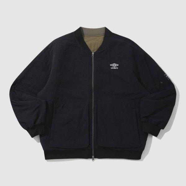 パディング JQS UP421CPJN1-BLK リバーシブル キルティング パディング ボンバー ジャケット / BLACK