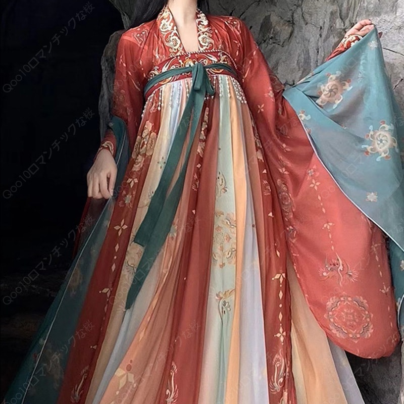 【2024新品追加】【最安値挑戦】新入荷春夏秋と冬フルセットに刺繍漢服レディースワンピース/漢服 コスプレ/漢服大人用-75