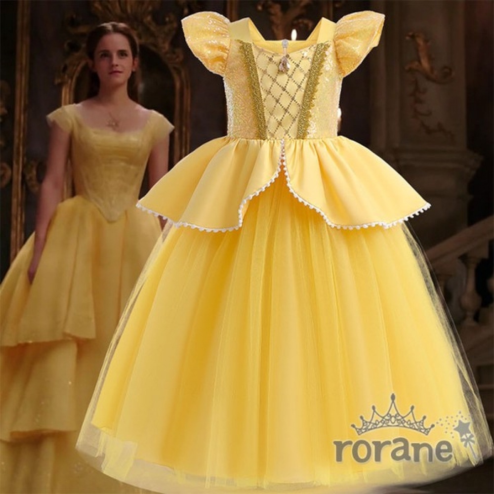 [Lorane] プリンセスベルガール幼児用キッズプリンセスドレス