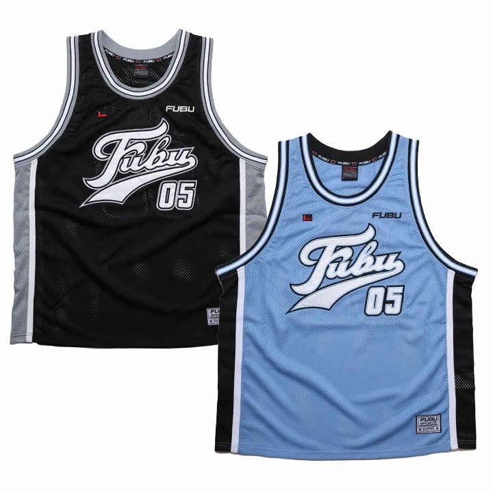 FUBU ノースリーブ メンズ 春夏用 全2色 大きいサイズ フブ バスケットシャツ バスケットボールシャツ バスケシャツ タンクトップ シンプル ブランドロゴ
