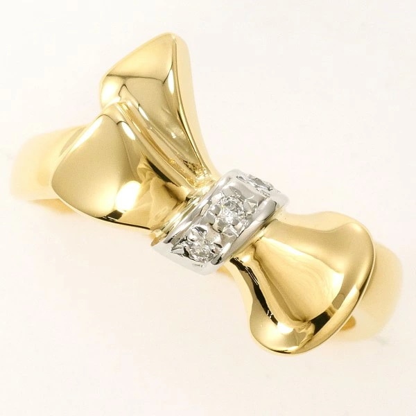 PT900 プラチナ リング 11号 ダイヤ 0.03 【中古】