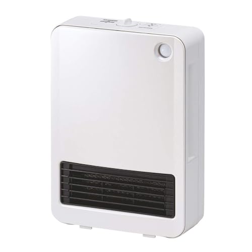 アイリスオーヤマ ヒーター セラミックファンヒーター 人感センサー付 1200W 8畳 幅24高さ34奥行11cm PCH-125D-W ホワイト
