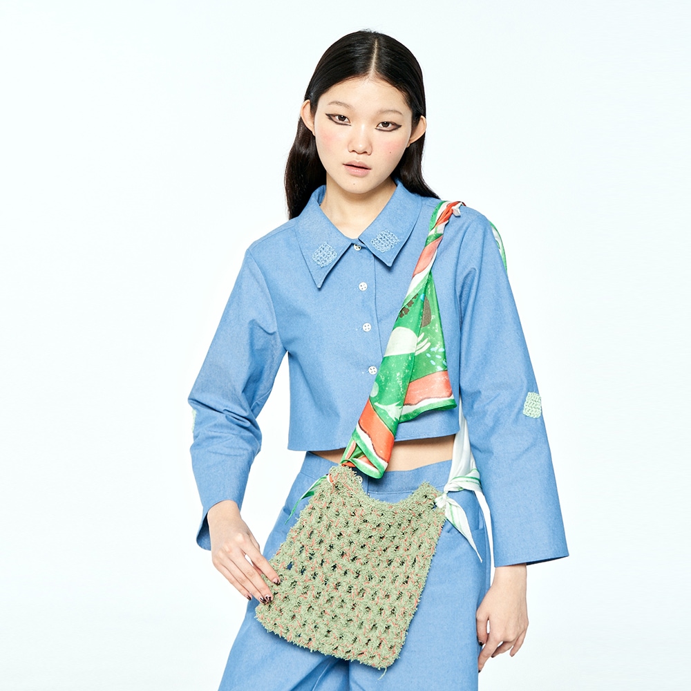 【MISU A BARBE】 HETTY SCHOOL BAG GREEN