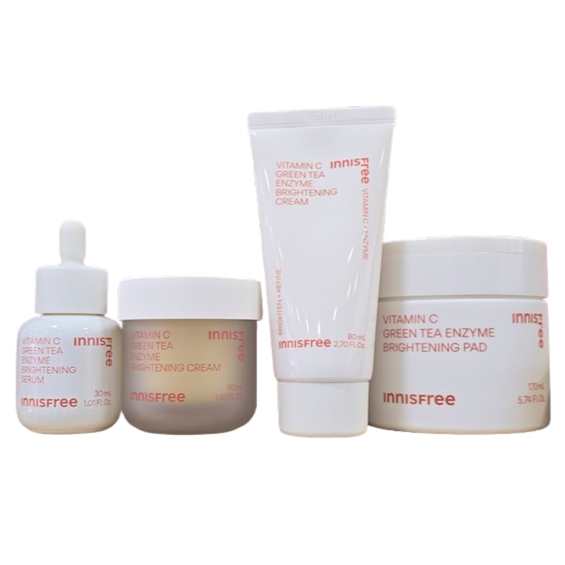 ビタミンCカプセルセラム30ml＋クリーム50ml＋クリーム80ml＋パッド60枚 セット / 美容液 クリーム トナーパッド スキンケアセット 保湿 うるおい デイリーケア
