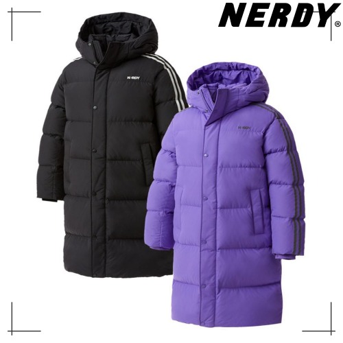 NERDY公式正規品 ロング ダウン NY Long Down Jacket (24FW)