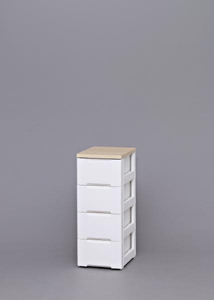 アイリスオーヤマ ウッドトップチェスト HG-324 ホワイト/ペアー チェスト 収納 収納家具 おしゃれ たんす タンス リビング リビング収納 衣類収納 家具 白 ホワイト 引き出し 引き出し