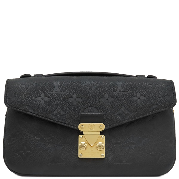 ルイヴィトン LOUIS VUITTON 2WAYバッグ ポシェット メティス EW モノグラムアンプラント ノワール ゴールド金具 黒 M46595【中古】