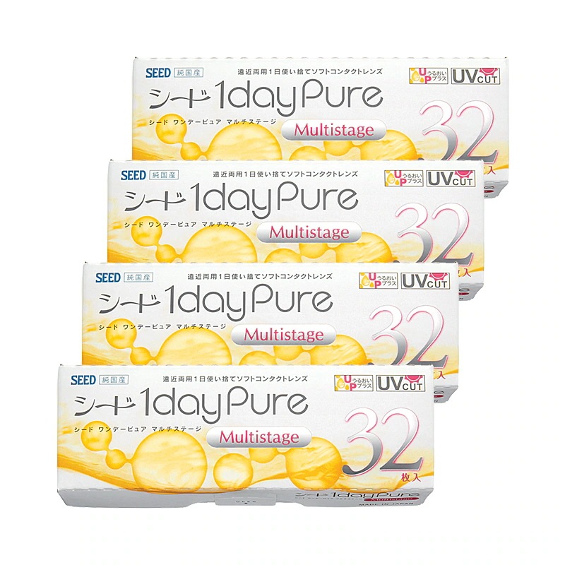30枚入 [ 4箱 ] まとめ買い 遠近両用 ワンデーピュア マルチステージ
