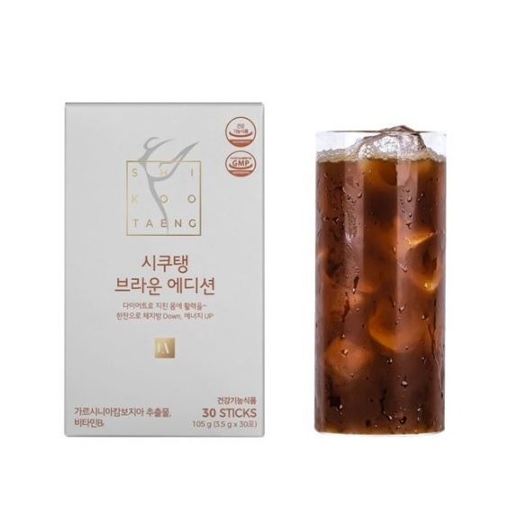 シクタン ブラウンエディション ヘーゼルナッツ味 ダイエットコーヒー 体脂肪減少 ガルシニア 30包x1箱（15日分）