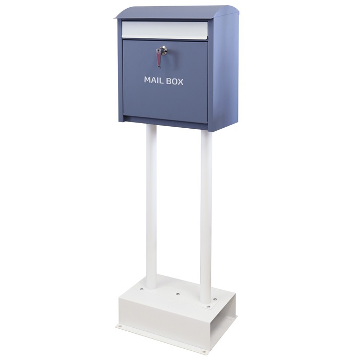 郵便ポスト スタンドポスト Olga オルガ SDM-002 ラベンダーブルー