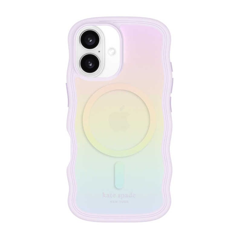 KATESPADE　iPhone 16 Kate Spade Wavy - MagSafe/ Recycled Opal Iridescent Opal Iridescent　KS054350iPhone 16
