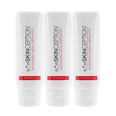 スキンセプション　マイクロダームフェイシャルエクセフォリエーター120ml　3本　SkinCeption　 角質取り　海外発送商品：日時指定不可