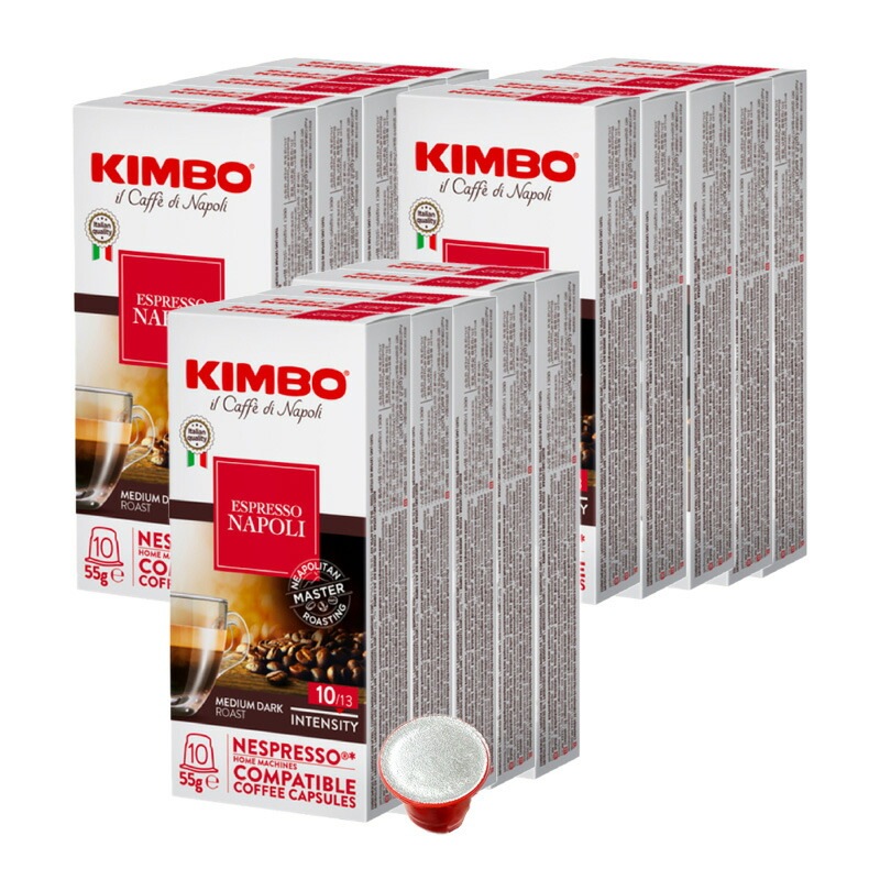 KIMBOKIMBO キンボ イタリア産 ネスプレッソ 互換 カプセルコーヒー ナポリ15箱（150カプセル