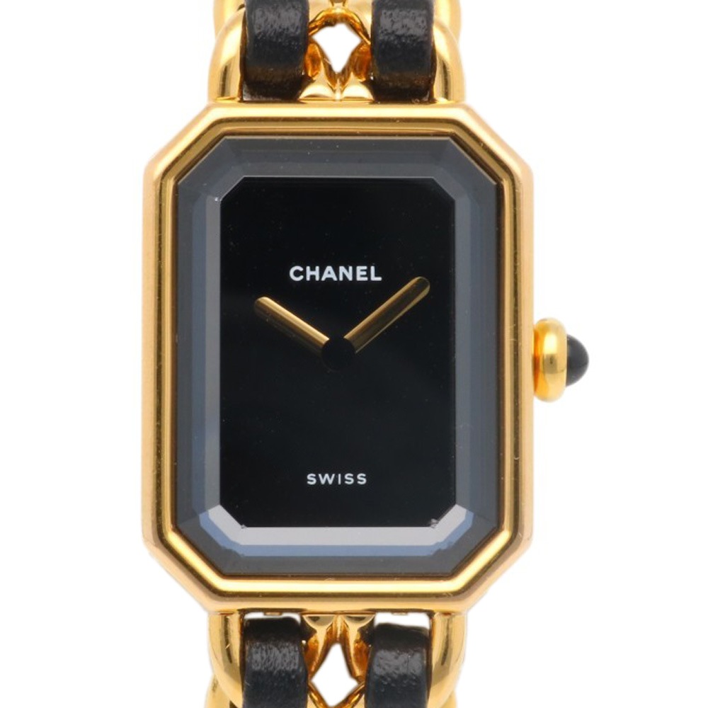 シャネル プルミエール S 腕時計 GP H0001 クオーツ 1年保証 CHANEL 中古