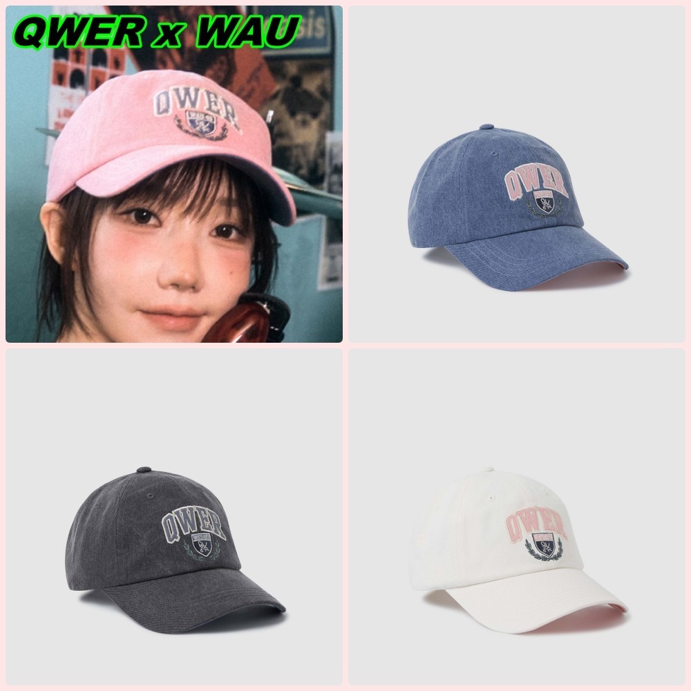 【QWER X WAU】Washed Ballcap / WHACE4T93A 후아유(WHO.A.U) [QWER X WAU] Washed Ballcap / WHACE4T93A