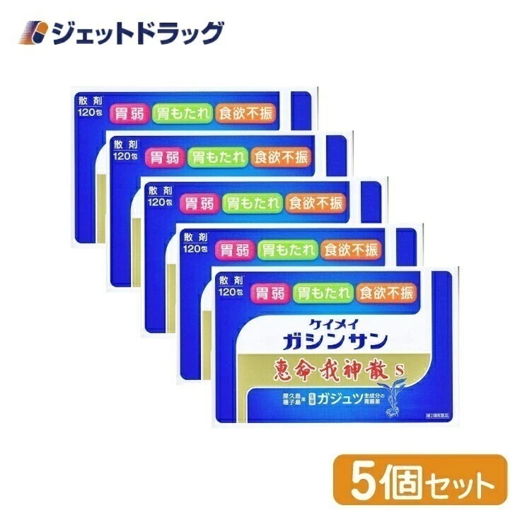 【第2類医薬品】恵命我神散S 3g 120包入 ×5個 19,551円