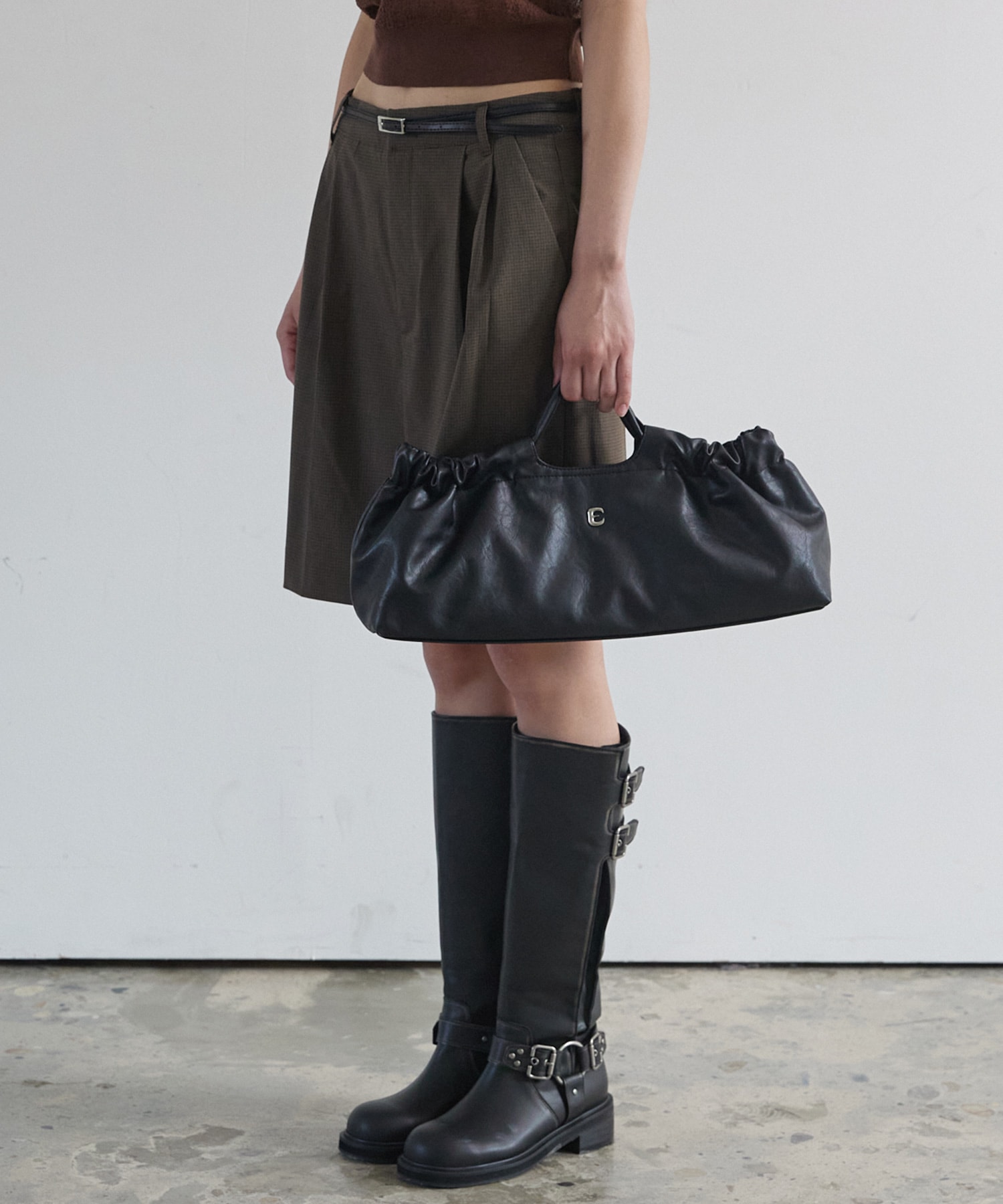 ALUU ハープ バッグ ブラック トートバッグ