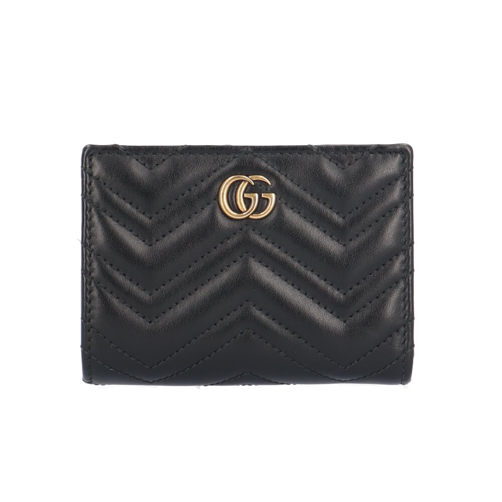 グッチ GGマーモント 二つ折り財布 レザー 773427 GUCCI 中古