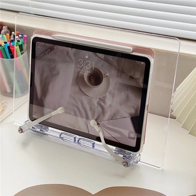 ins韓国風の透明なアクリルリーディングラックは簡単で冷たい風のタブレットコンピュータipadサポー
